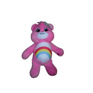 Care Bears Plush Toy "Cheer Bear" More To Cheer Bear Pink and Multicolor - 12 in